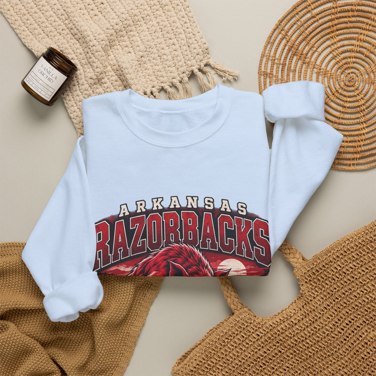Arkansas Razorbacks State Pride - Crewneck Sweatshirt