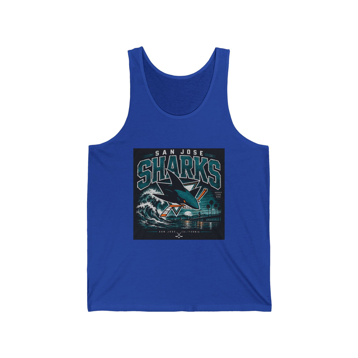 Sharks Wave Hockey Tee - Athletic Tank