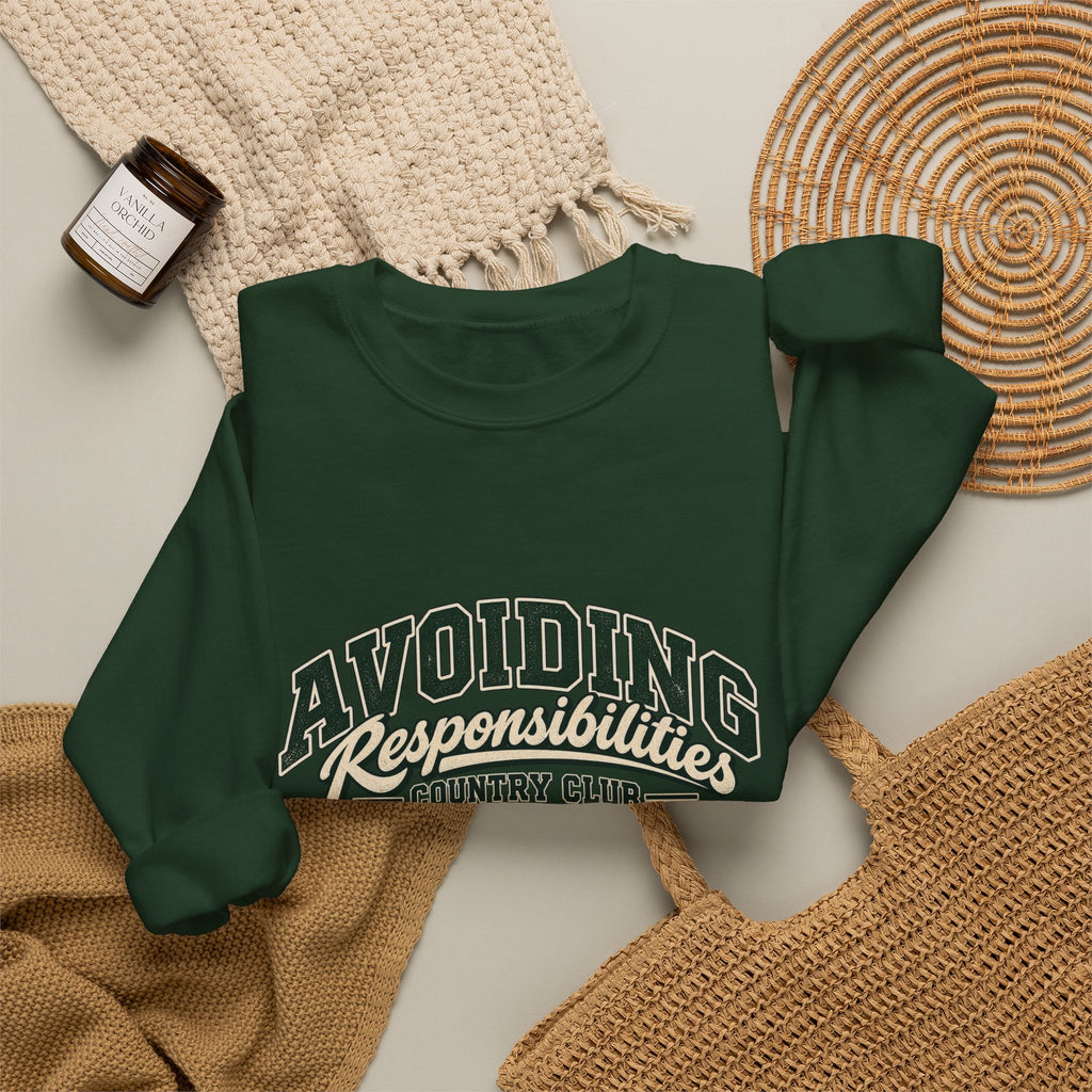 Avoiding Responsibility Country Club - Crewneck Sweatshirt