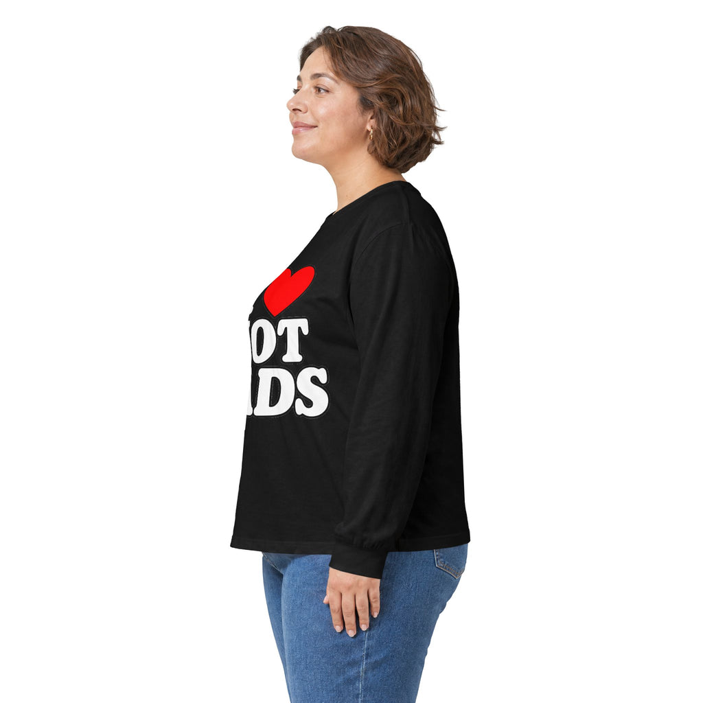 I Love Hot Dads - Unisex Ultra Cotton Long Sleeve Tee