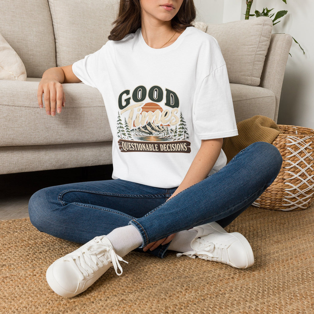 Good Times Questionable Decisions - Classic Tee