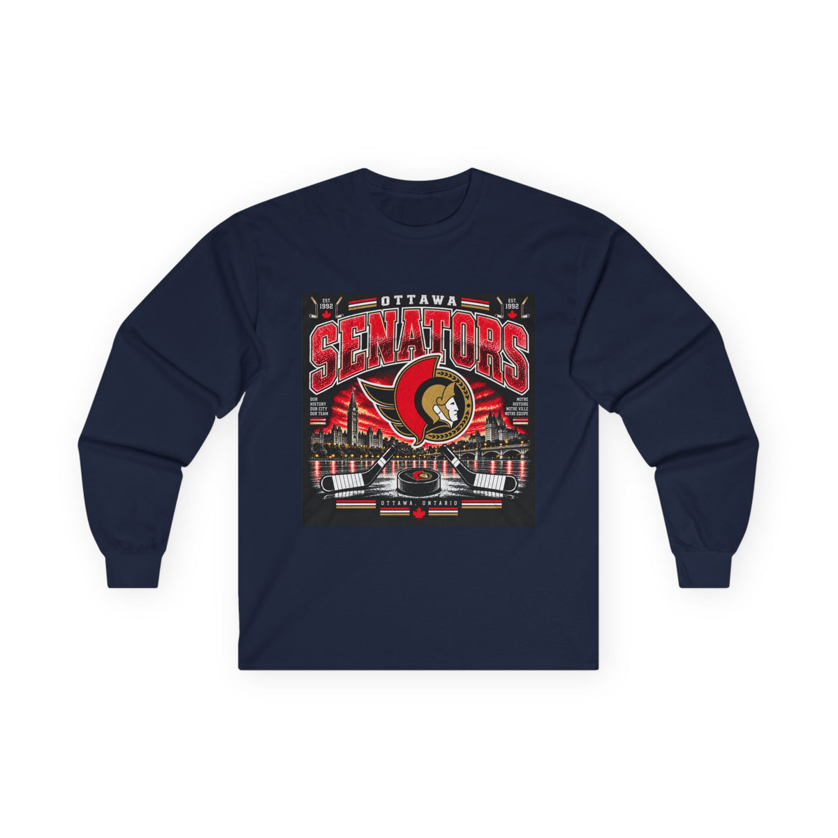 Ottawa Senators Est 1992 - Unisex Ultra Cotton Long Sleeve Tee