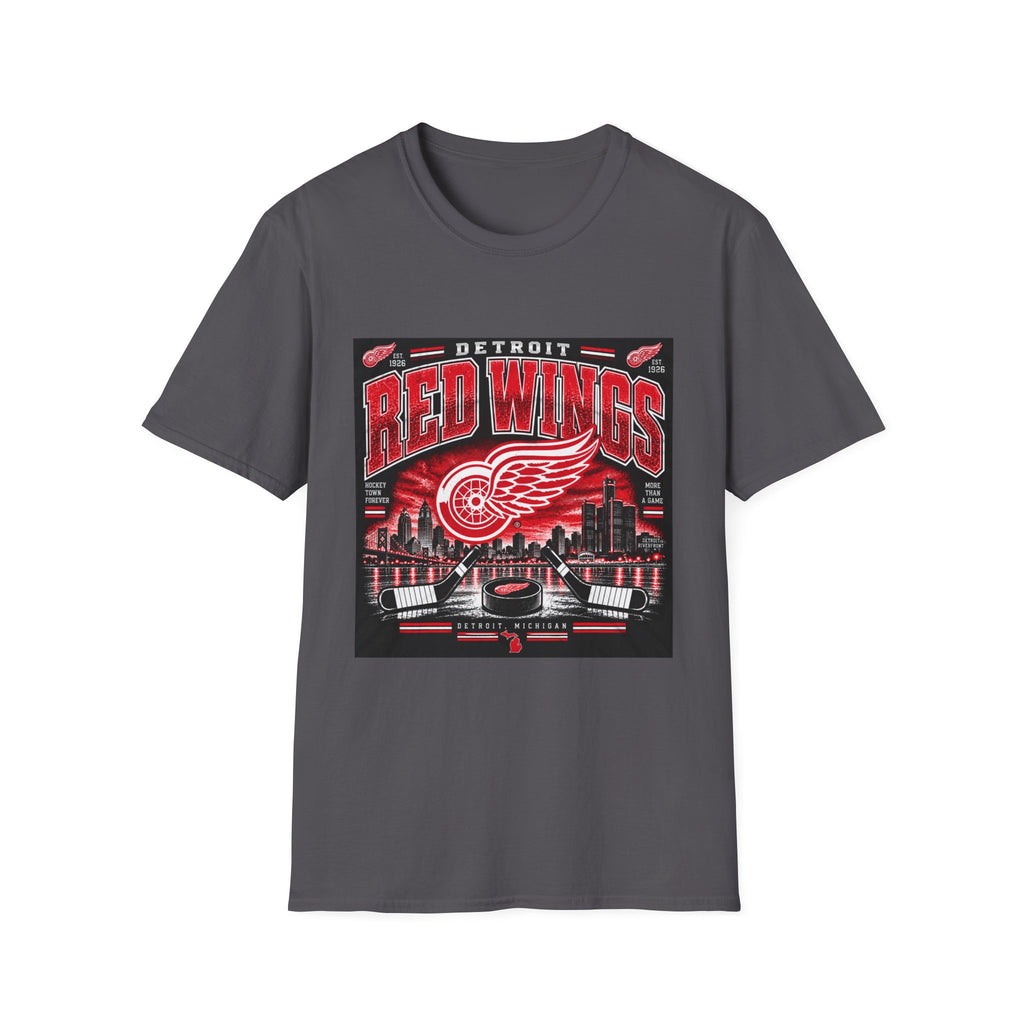 Detroit Red Wings Hockey Skyline - Classic Tee