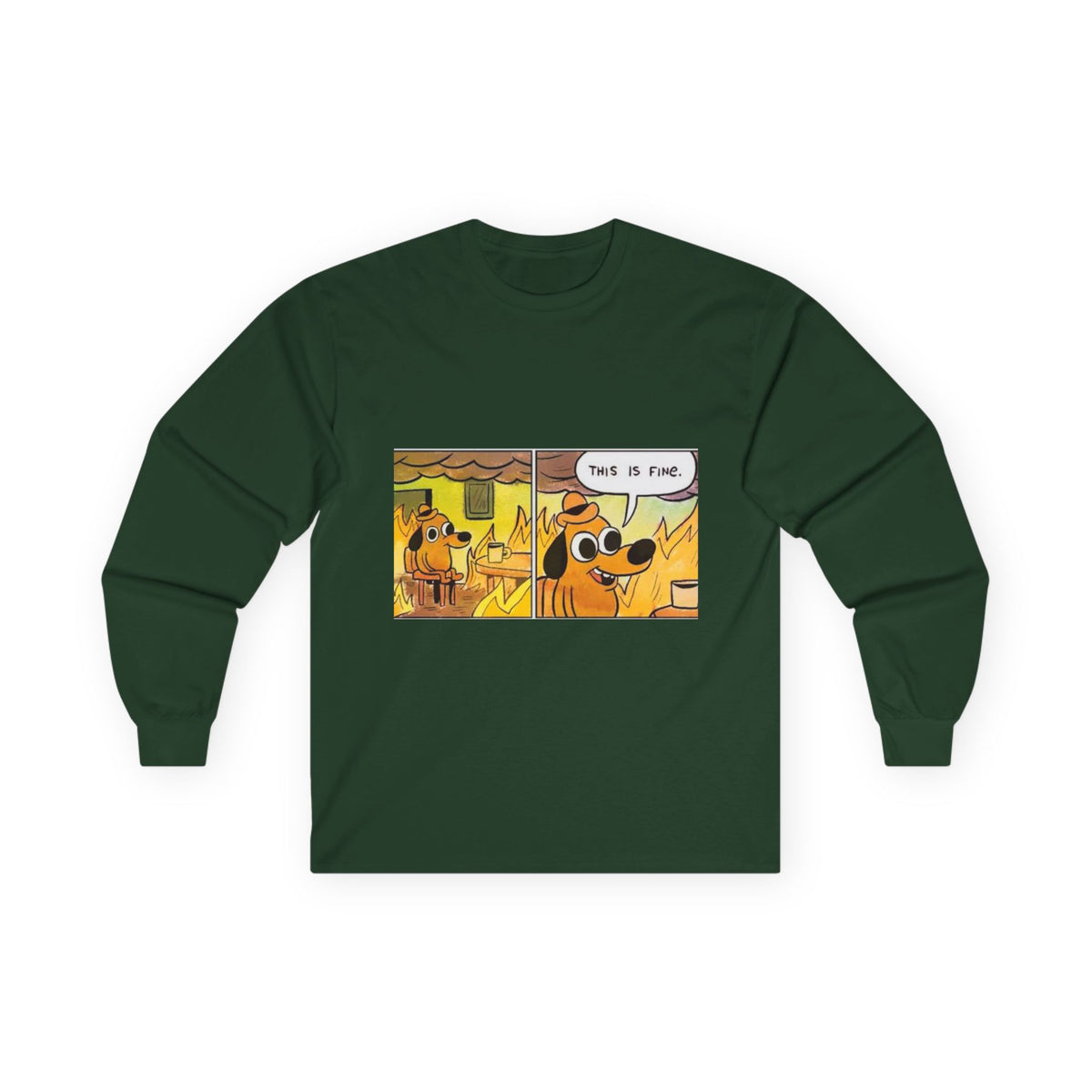 This Is Fine - Unisex Ultra Cotton Long Sleeve Tee