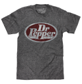 Dr Pepper Oval Logo T-Shirt - Gray