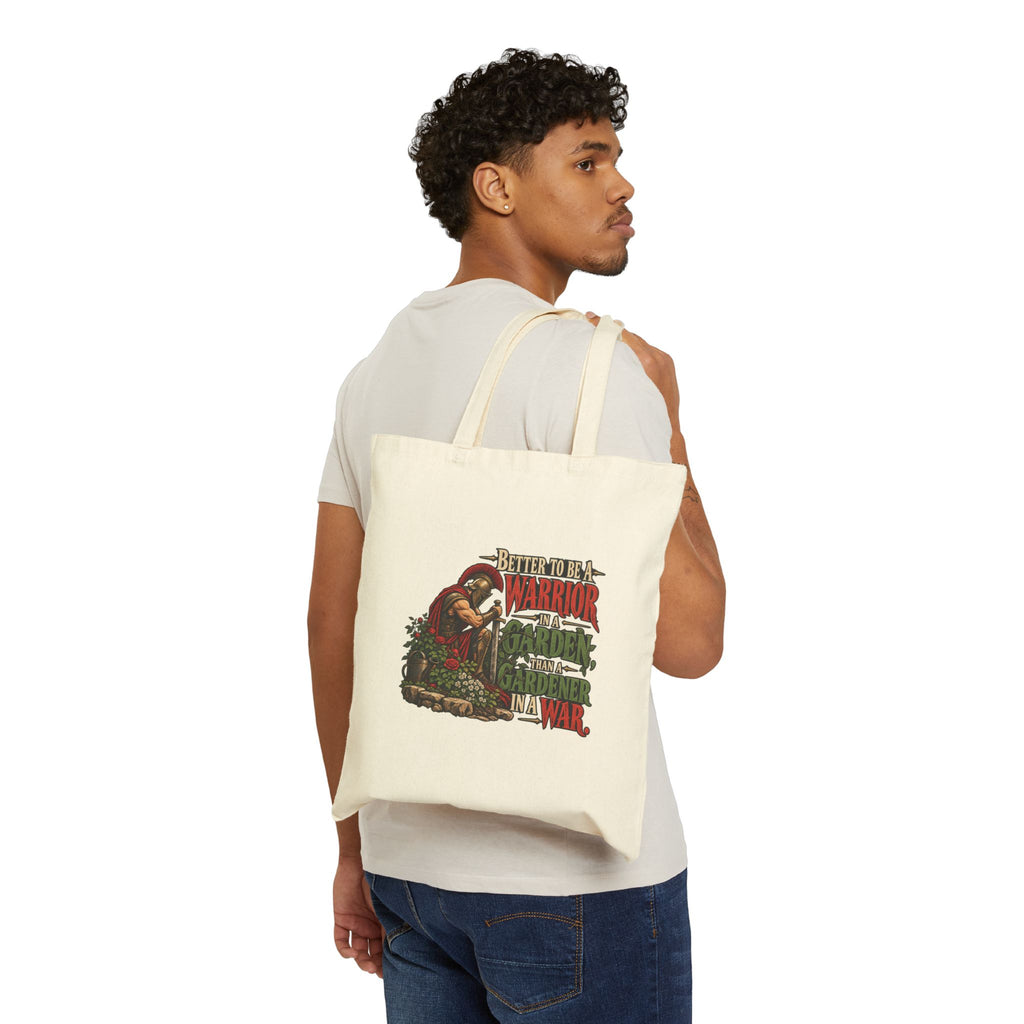 Warrior In A Garden - Canvas Tote