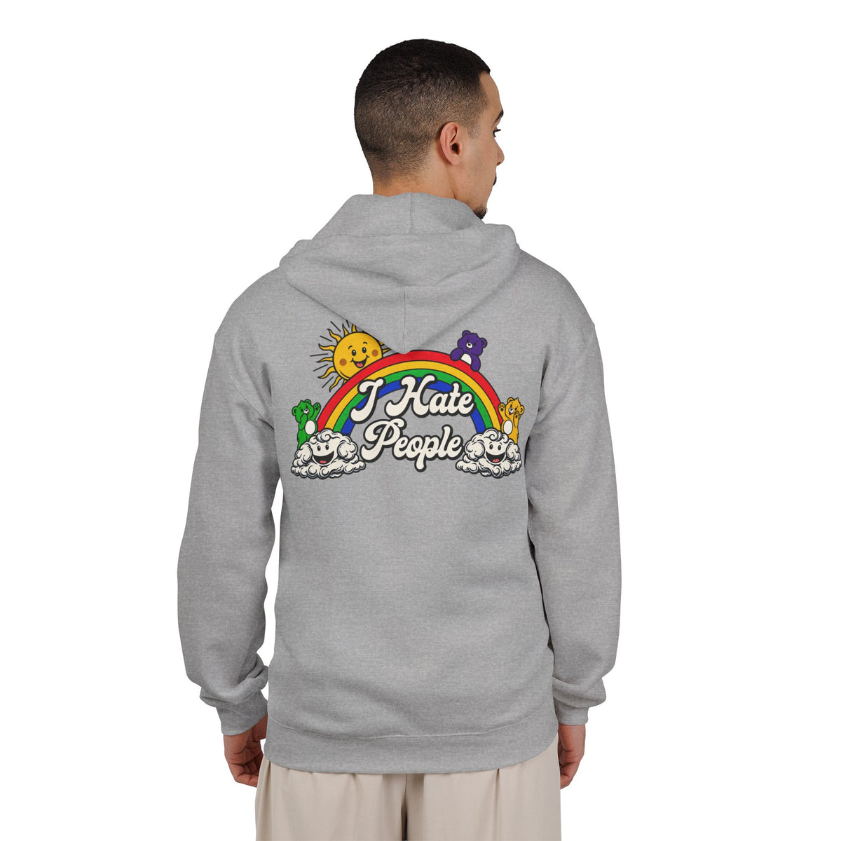 Hate People - Full-Zip Hooded Sweatshirt