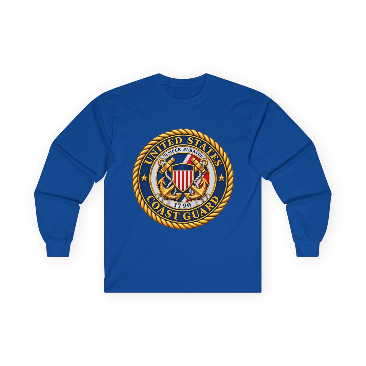 U.S. Coast Guard Emblem - Unisex Ultra Cotton Long Sleeve Tee