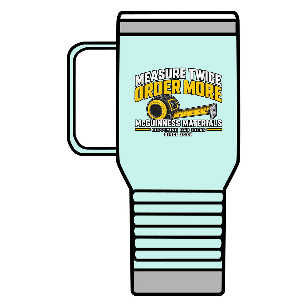 Measure Twice Order More 20oz Insulated Mug - GEOMETRY TEST v2