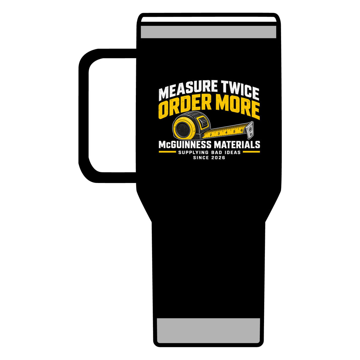 Measure Twice Order More 20oz Insulated Mug - GEOMETRY TEST v2