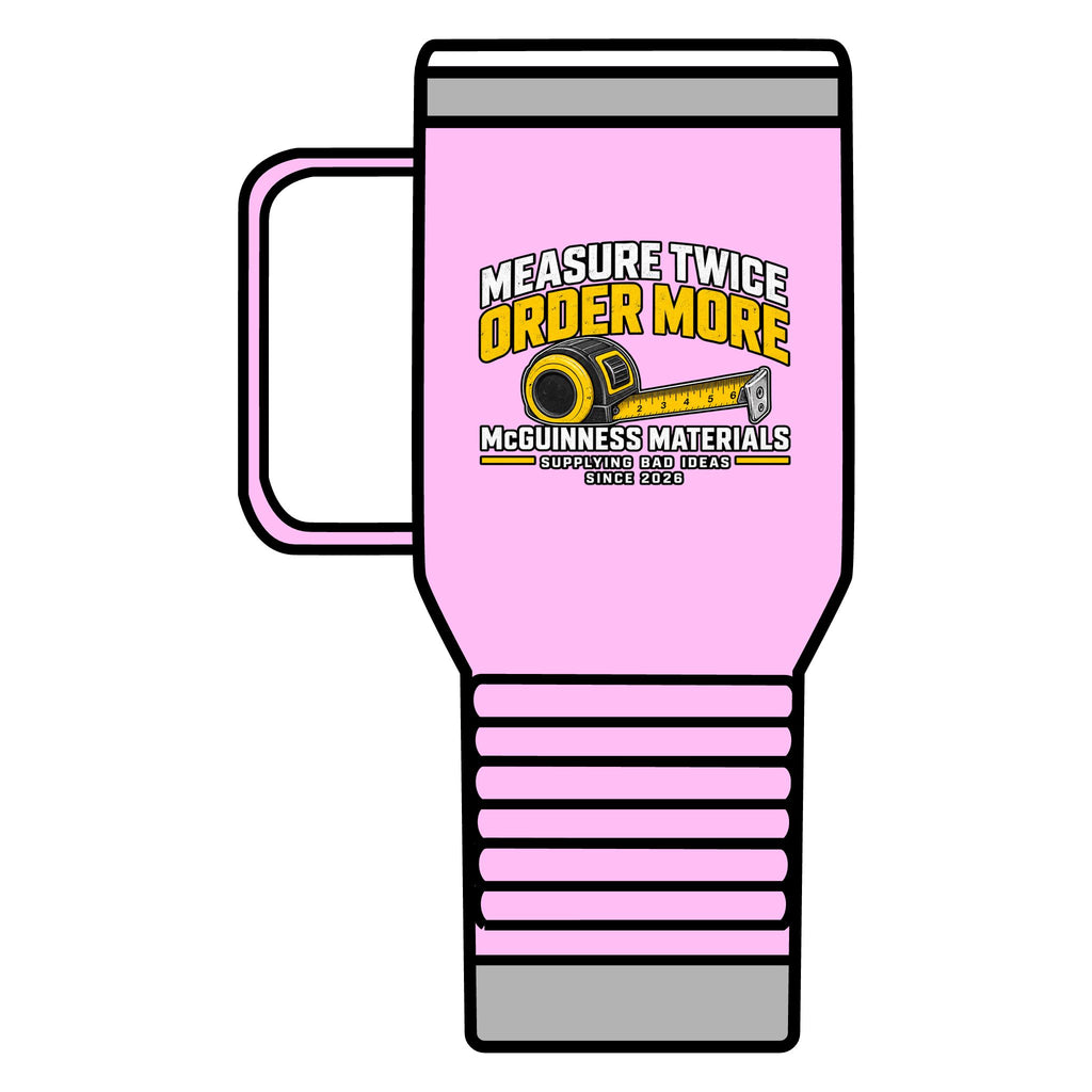Measure Twice Order More 20oz Insulated Mug - GEOMETRY TEST v2