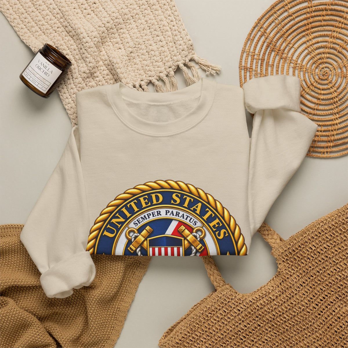 U.S. Coast Guard Emblem - Crewneck Sweatshirt
