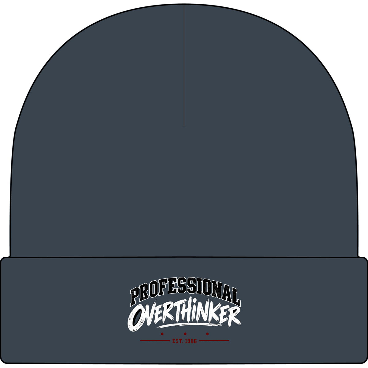 Professional Overthinker - AS Colour 1107 Cuff Beanie
