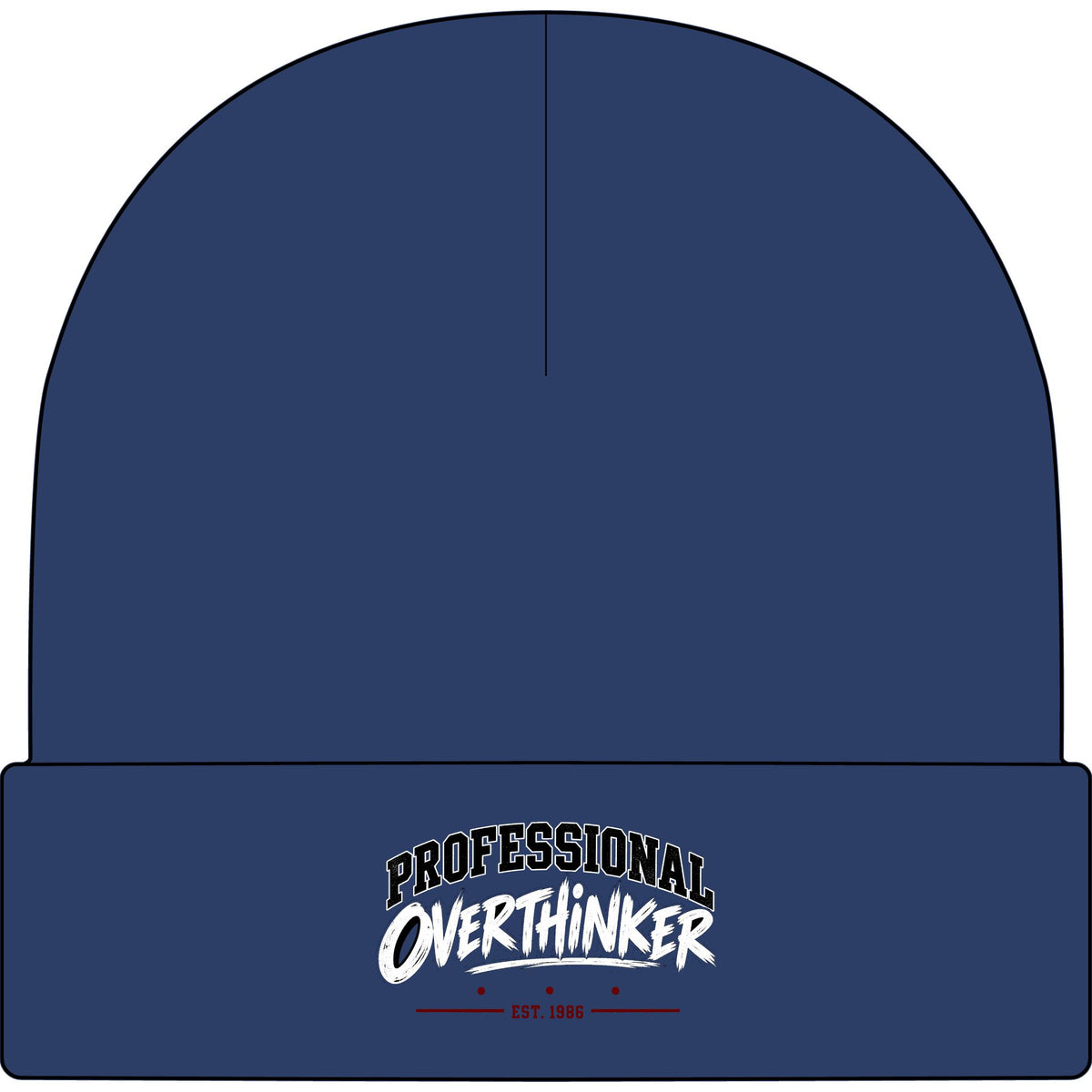 Professional Overthinker - AS Colour 1107 Cuff Beanie