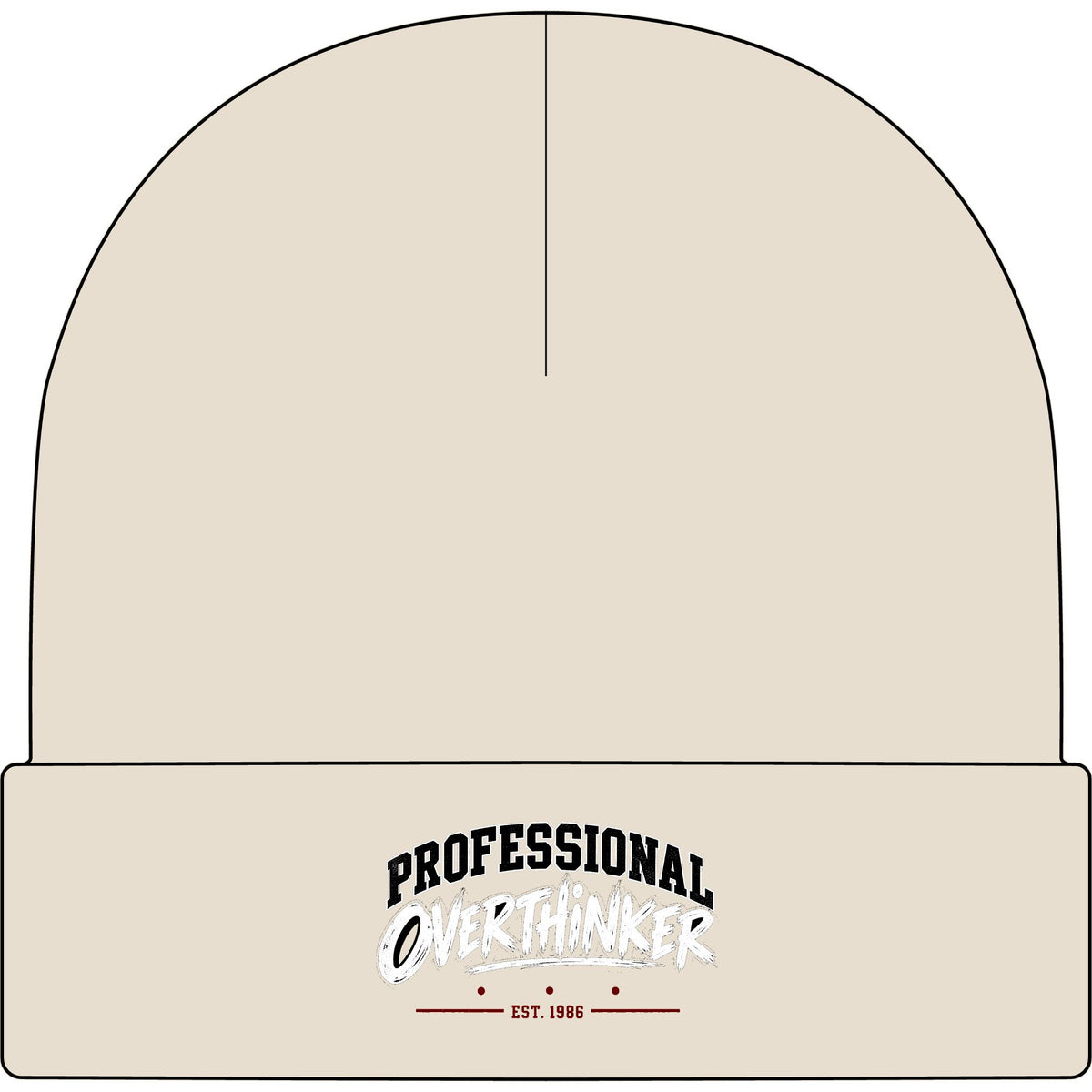 Professional Overthinker - AS Colour 1107 Cuff Beanie