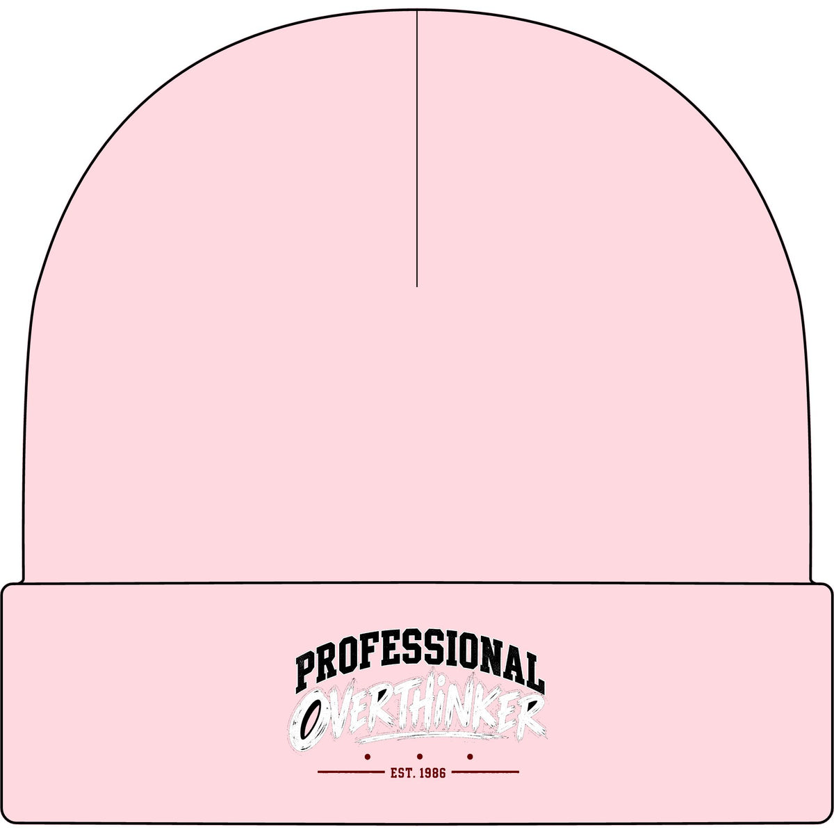 Professional Overthinker - AS Colour 1107 Cuff Beanie