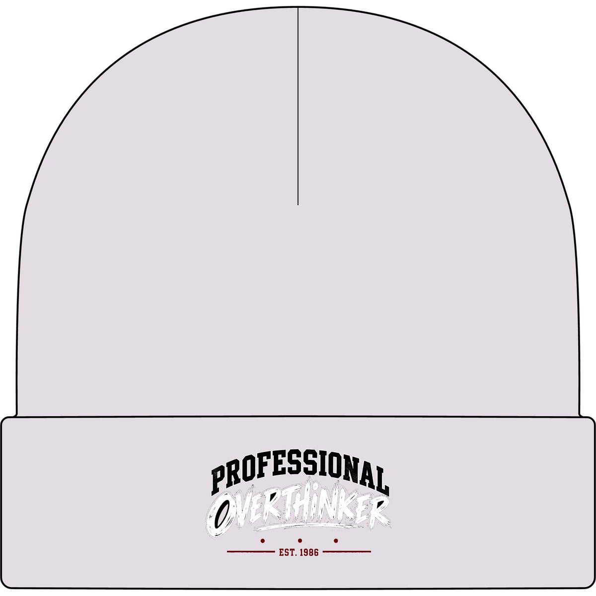 Professional Overthinker - AS Colour 1107 Cuff Beanie