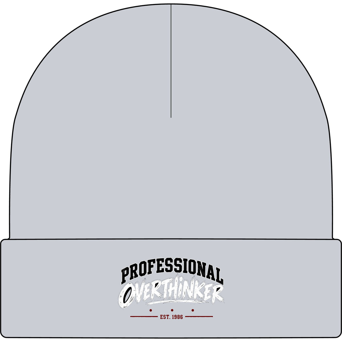 Professional Overthinker - AS Colour 1107 Cuff Beanie