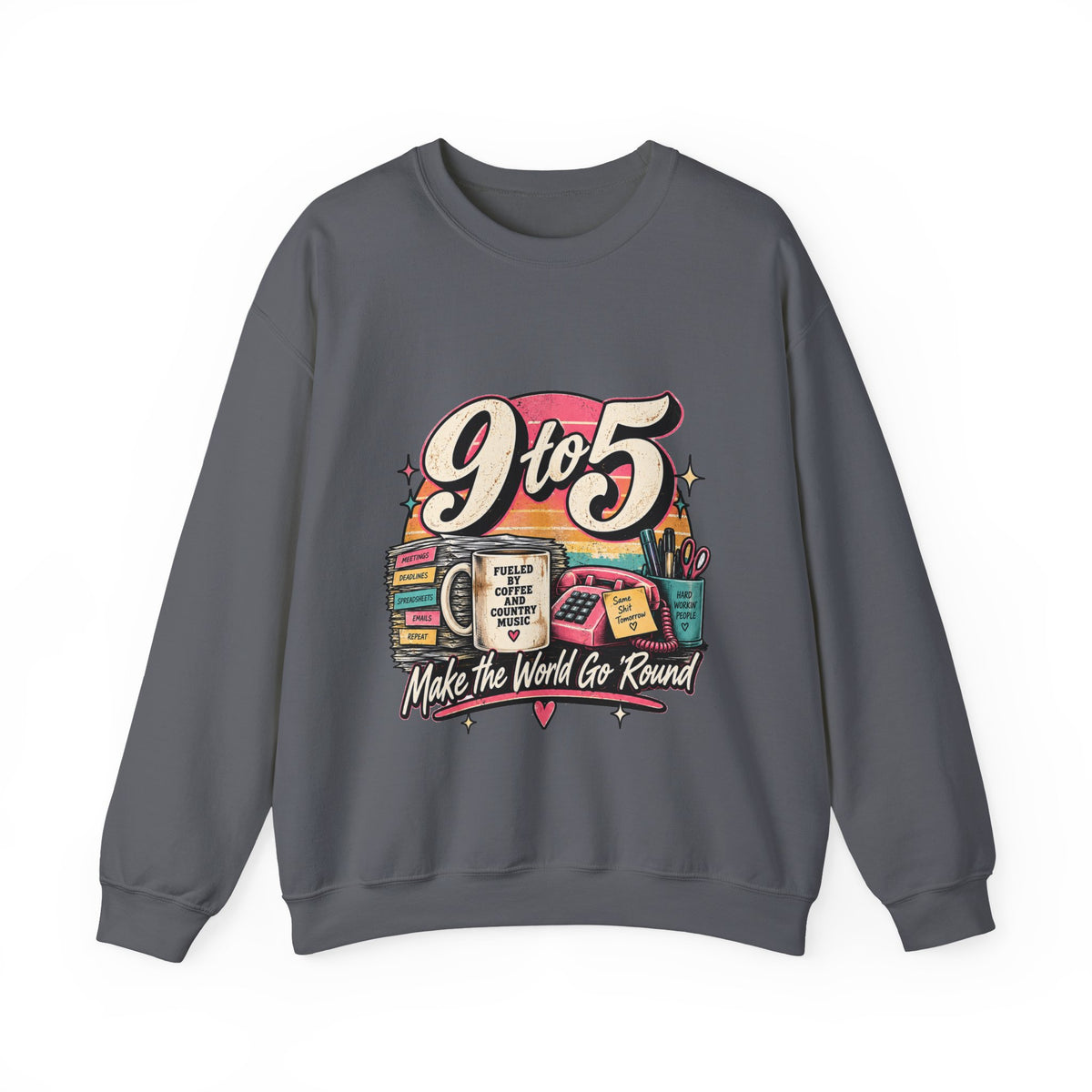 9to5 Make the World Go Round - Crewneck Sweatshirt
