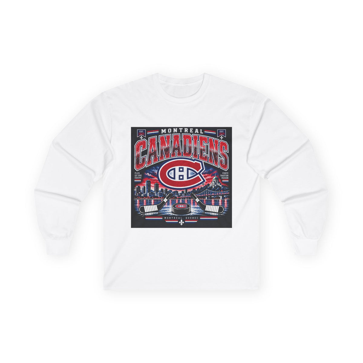 Montreal Canadiens Skyline - Unisex Ultra Cotton Long Sleeve Tee