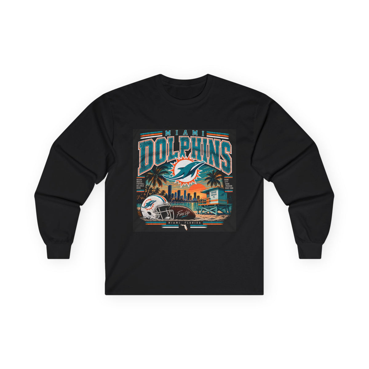 Miami Dolphins Paradise - Unisex Ultra Cotton Long Sleeve Tee