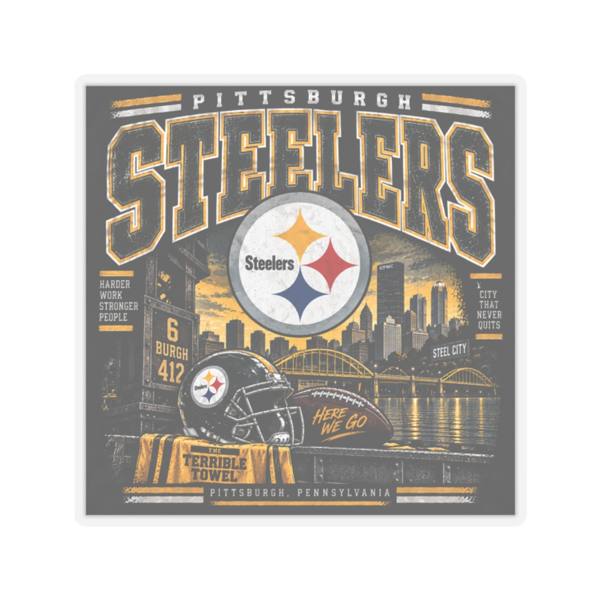Pittsburgh Steelers - Kiss-Cut Sticker