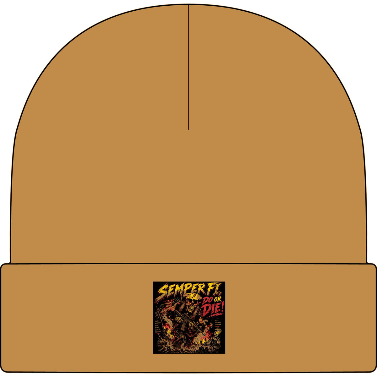Semper Fi Do or Die - AS Colour 1107 Cuff Beanie