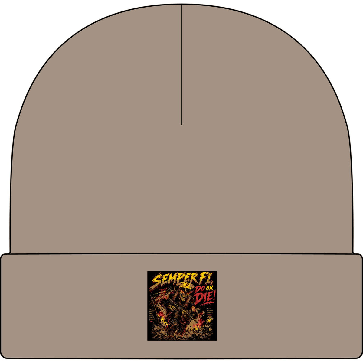 Semper Fi Do or Die - AS Colour 1107 Cuff Beanie
