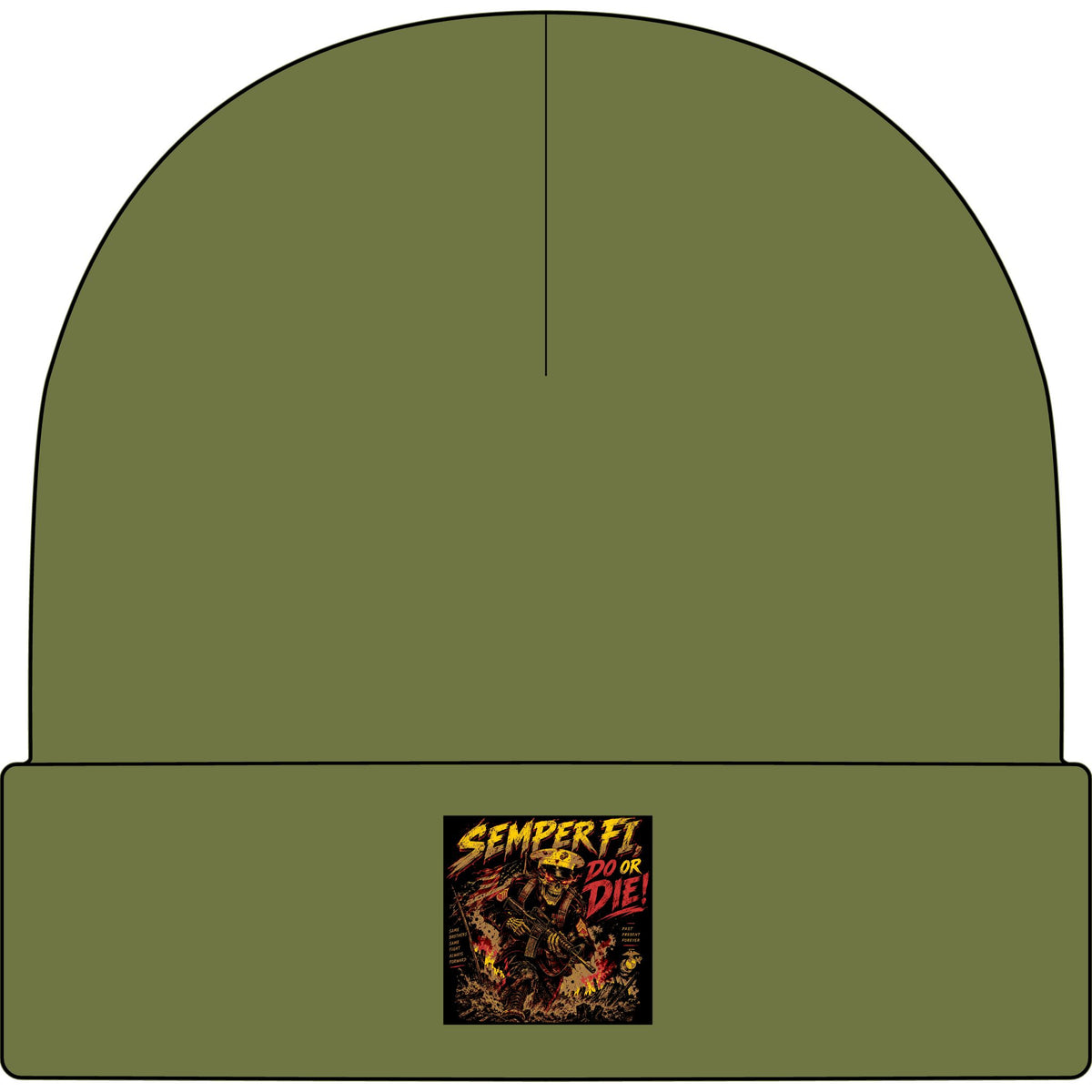 Semper Fi Do or Die - AS Colour 1107 Cuff Beanie