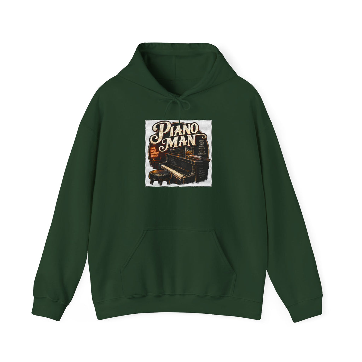 Piano Man Retro Bar - Hoodie