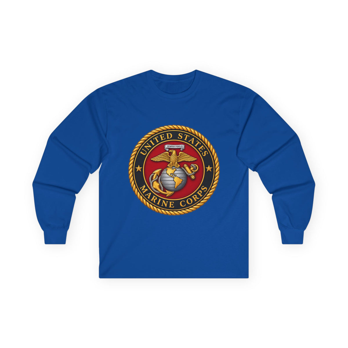 U.S. Marine Corps Emblem - Unisex Ultra Cotton Long Sleeve Tee