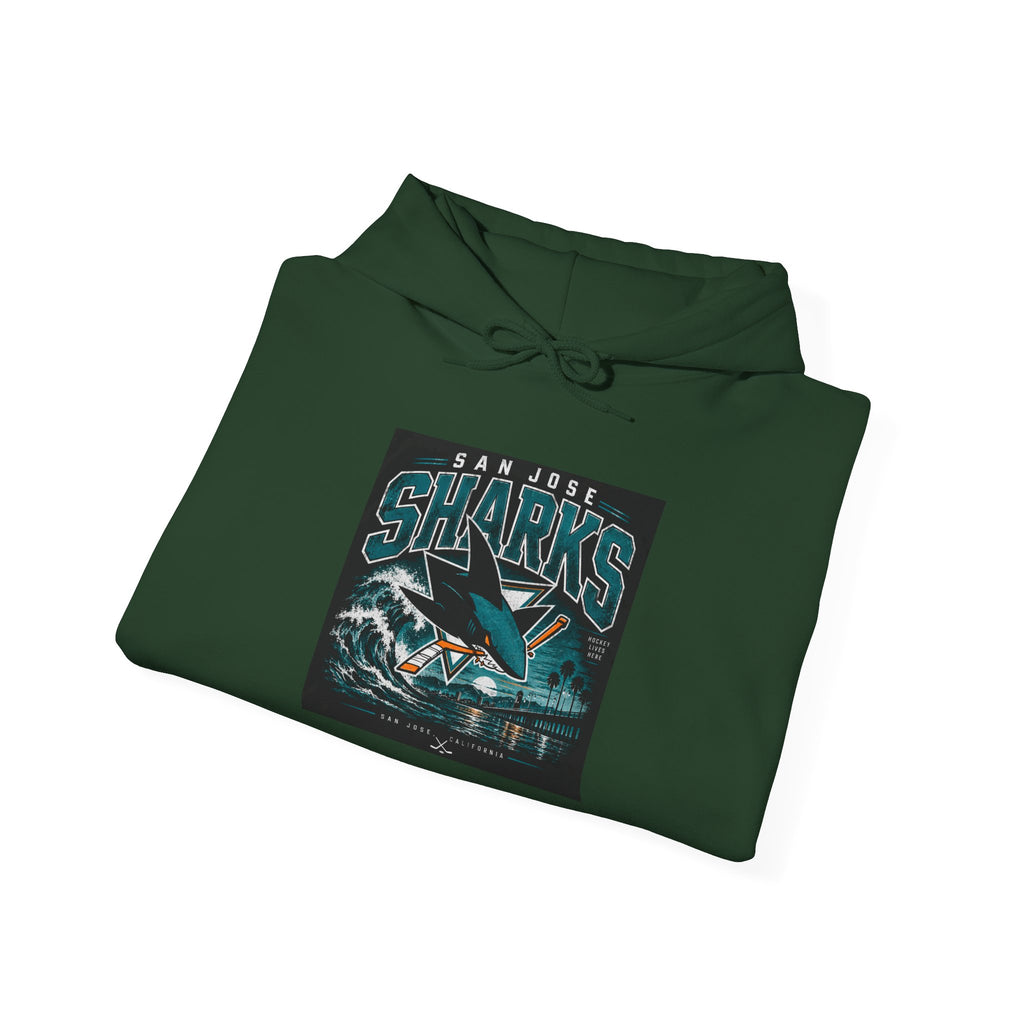 Sharks Wave Hockey Tee - Hoodie