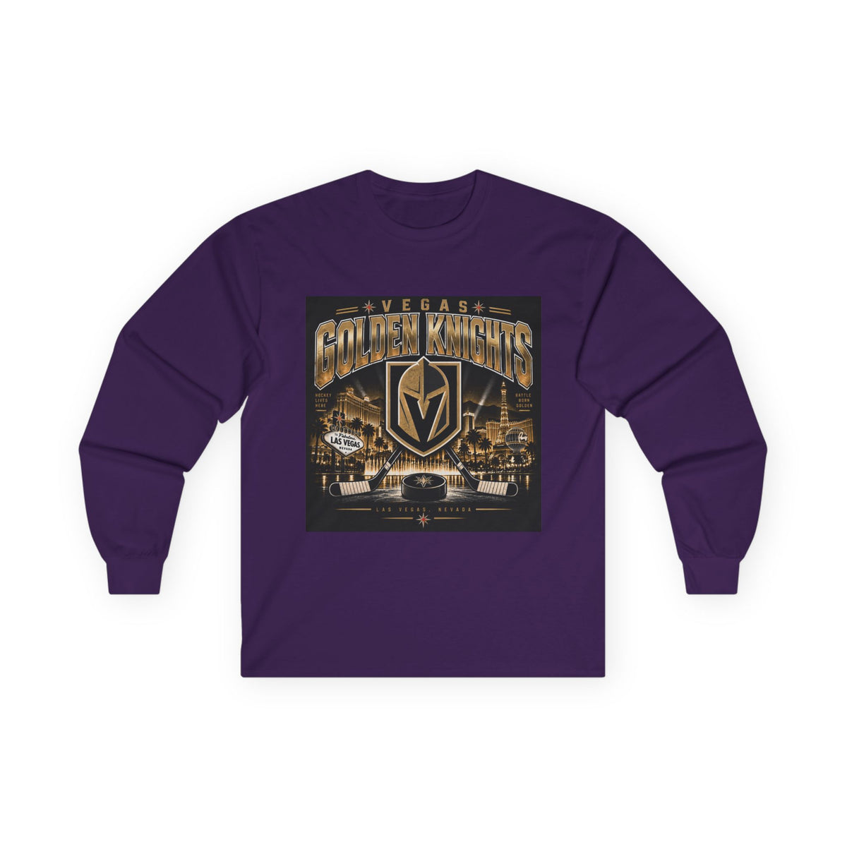 Golden Knights Vegas Nights - Unisex Ultra Cotton Long Sleeve Tee