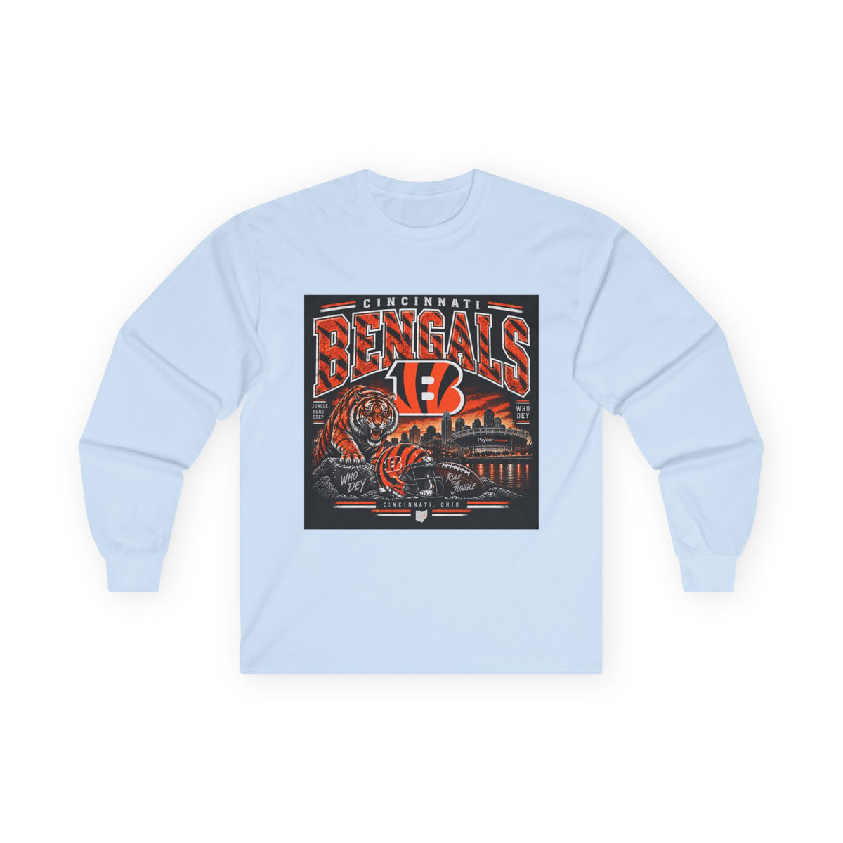 Cincinnati Bengals Jungle Reign - Unisex Ultra Cotton Long Sleeve Tee