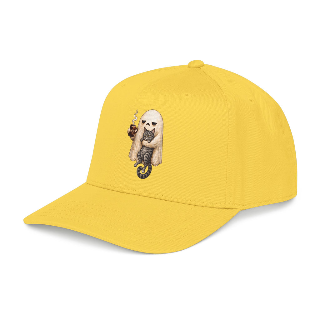 Meh Ghost and Gray Tabby Cat - OTTO Baseball Hat
