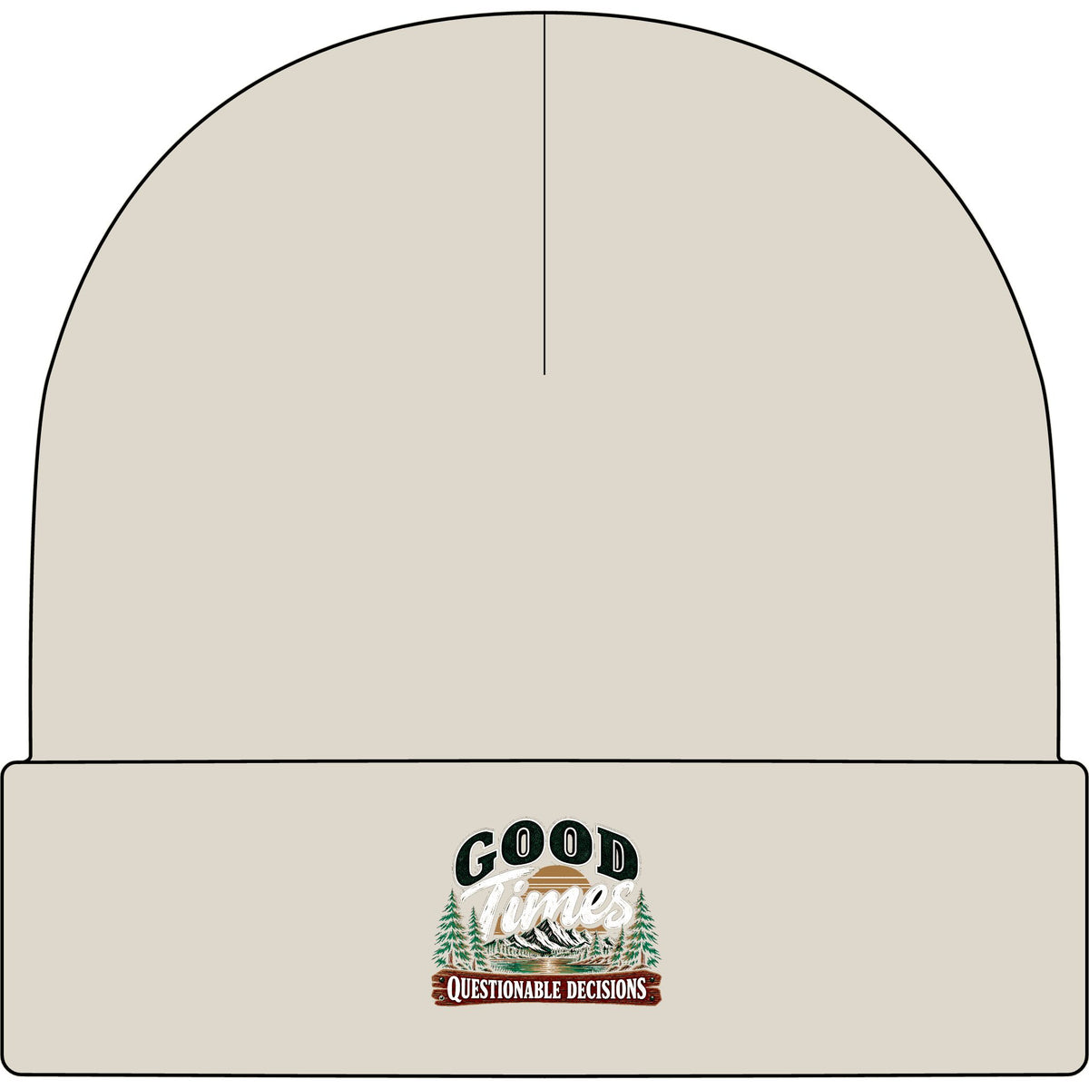 Good Times Questionable Decisions - AS Colour 1107 Cuff Beanie