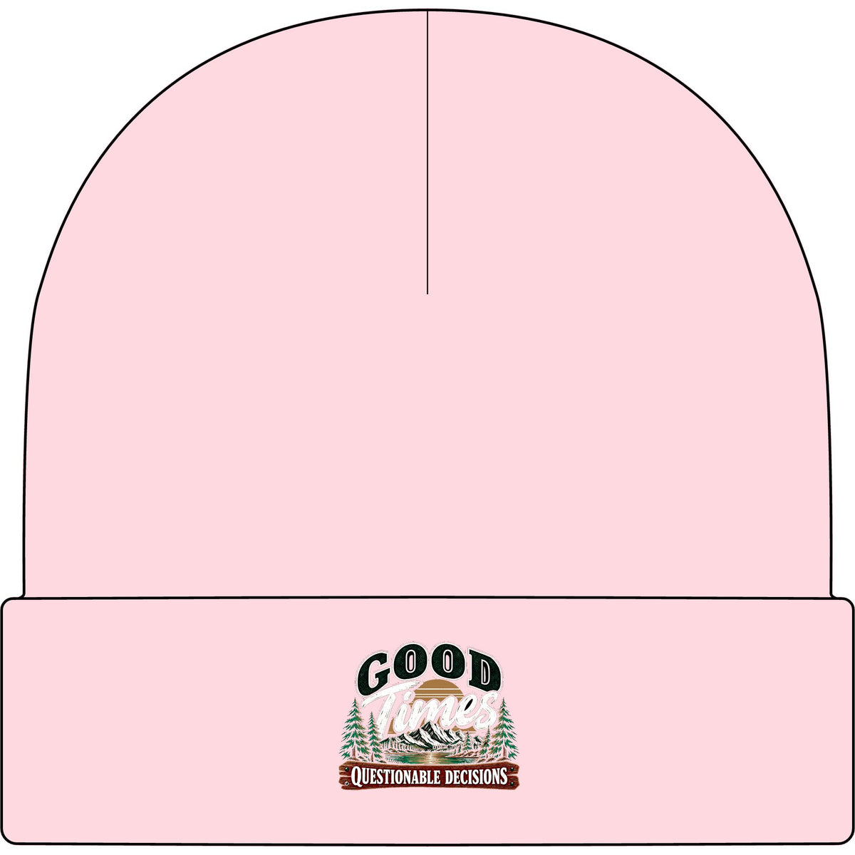 Good Times Questionable Decisions - AS Colour 1107 Cuff Beanie