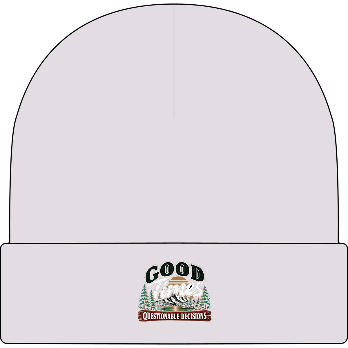 Good Times Questionable Decisions - AS Colour 1107 Cuff Beanie