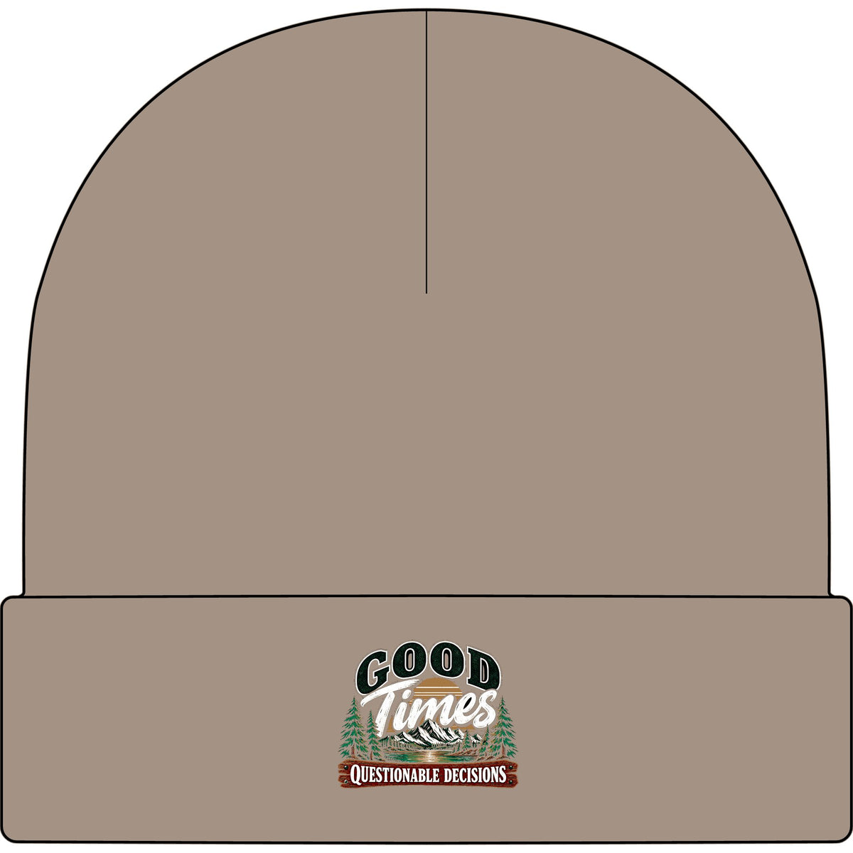 Good Times Questionable Decisions - AS Colour 1107 Cuff Beanie