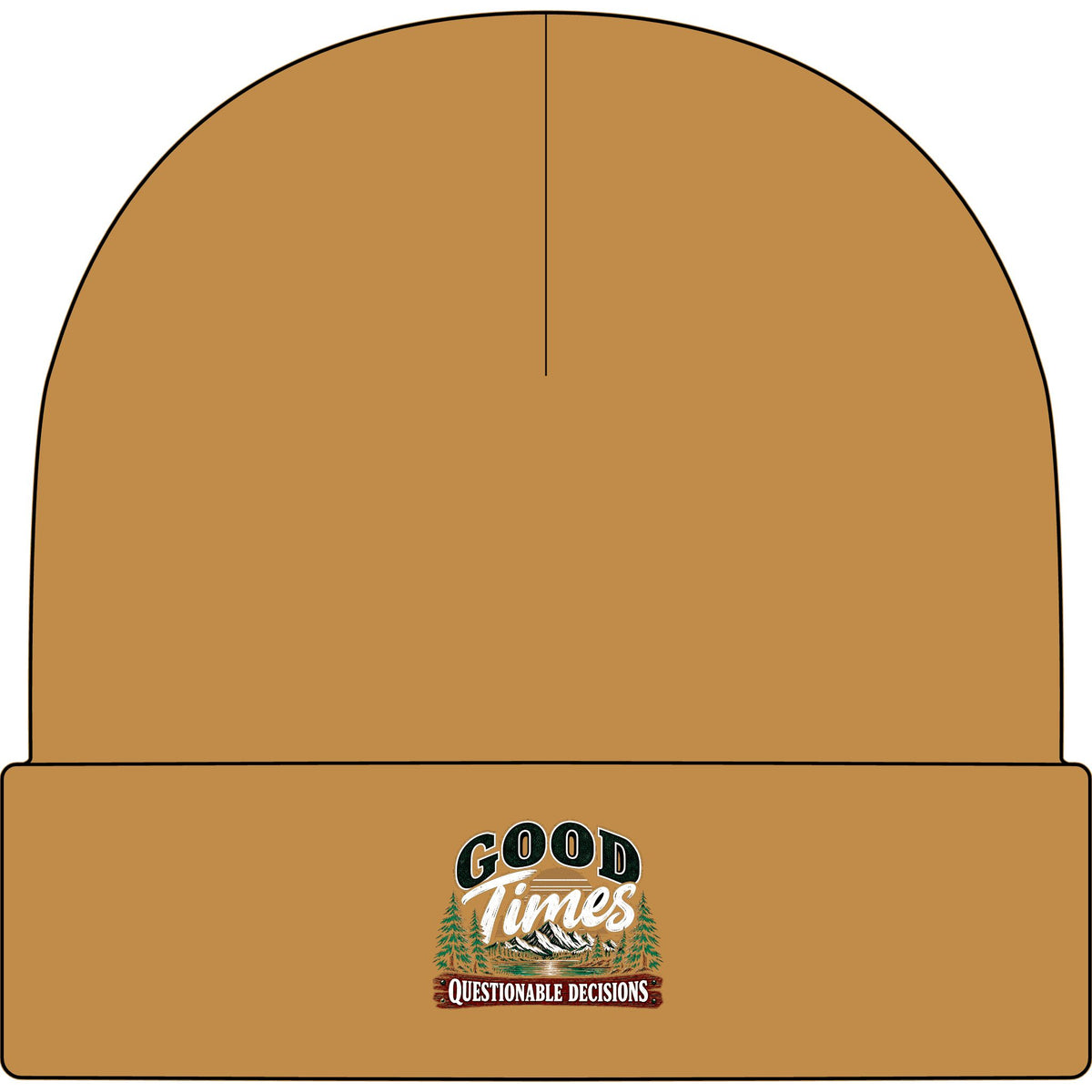 Good Times Questionable Decisions - AS Colour 1107 Cuff Beanie