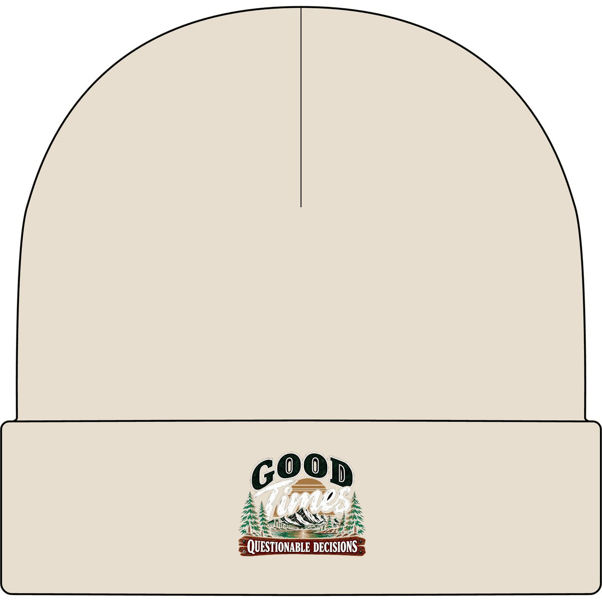 Good Times Questionable Decisions - AS Colour 1107 Cuff Beanie
