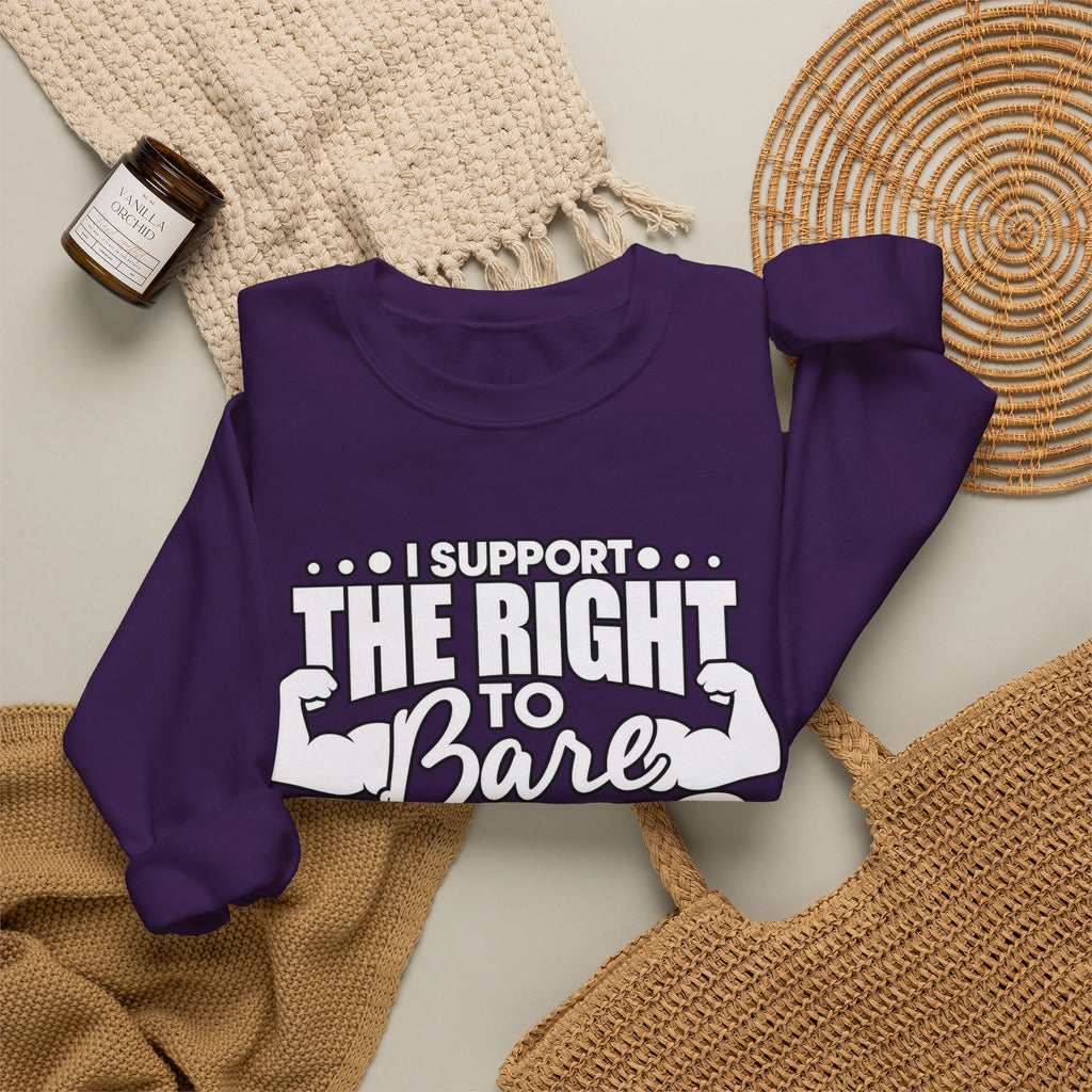 I Support the Right to Bare Arms - Crewneck Sweatshirt