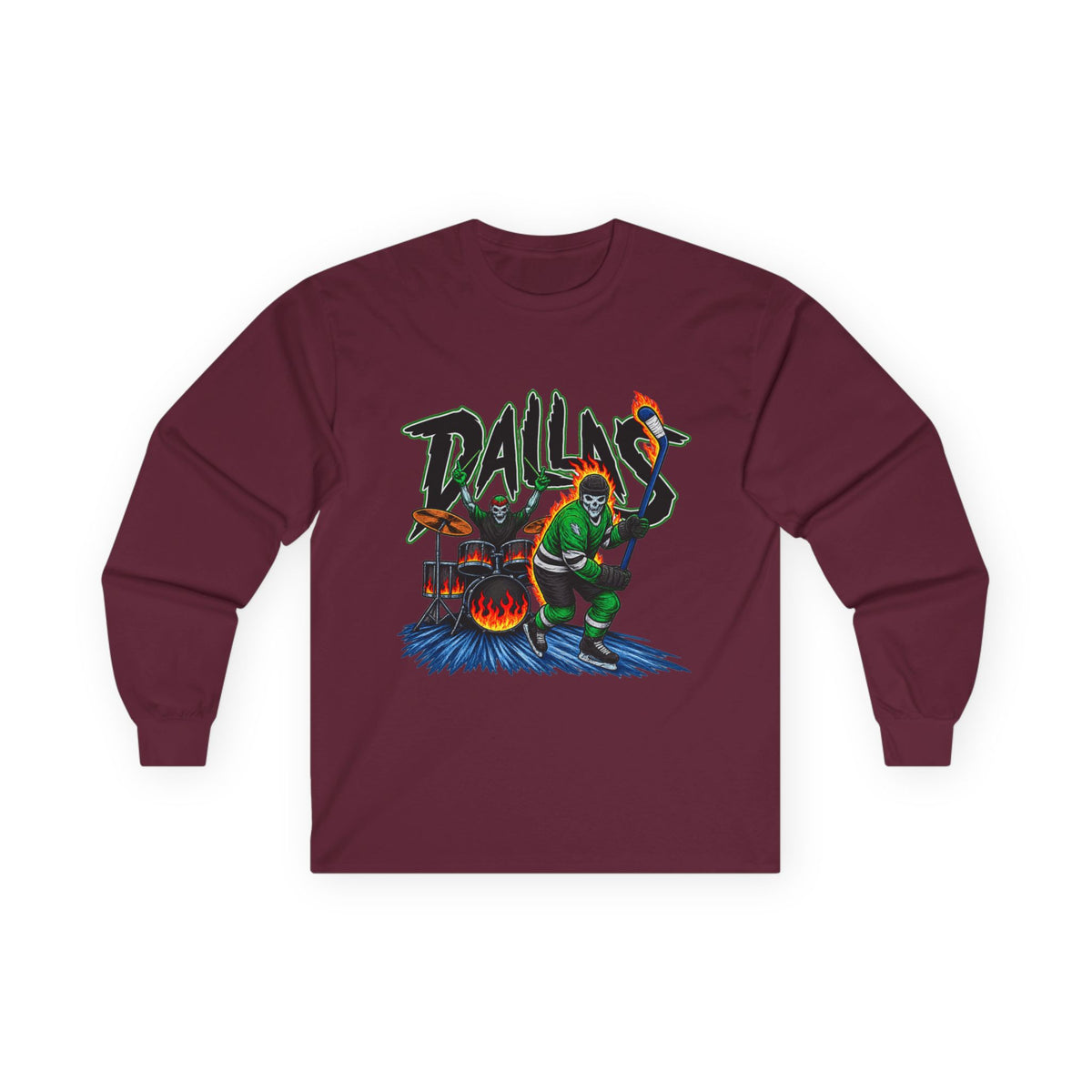 Dallas Stars Skeleton - Unisex Ultra Cotton Long Sleeve Tee