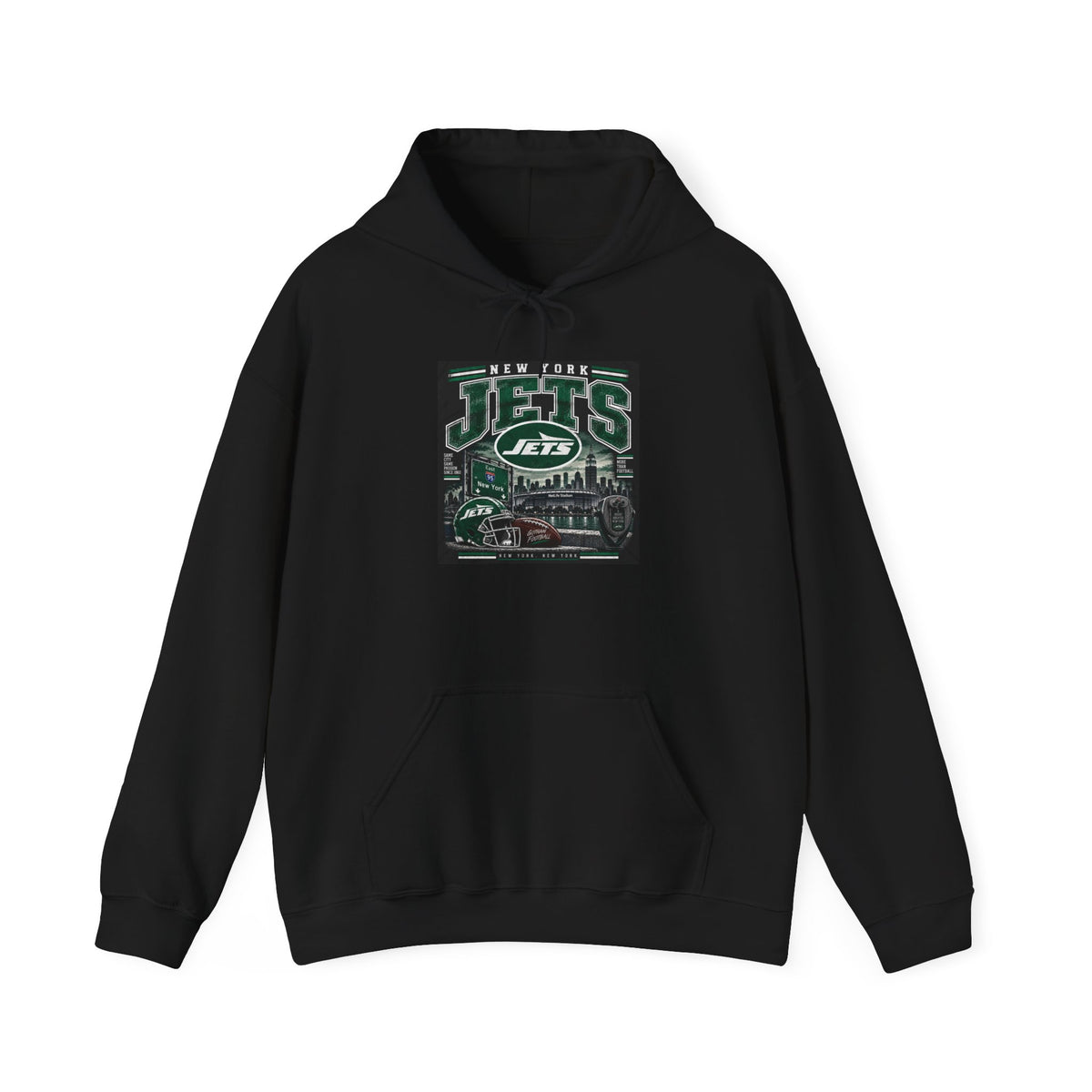 New York Jets Skyline - Hoodie