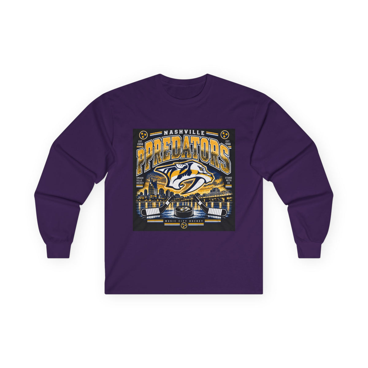 Nashville Predators Music City - Unisex Ultra Cotton Long Sleeve Tee