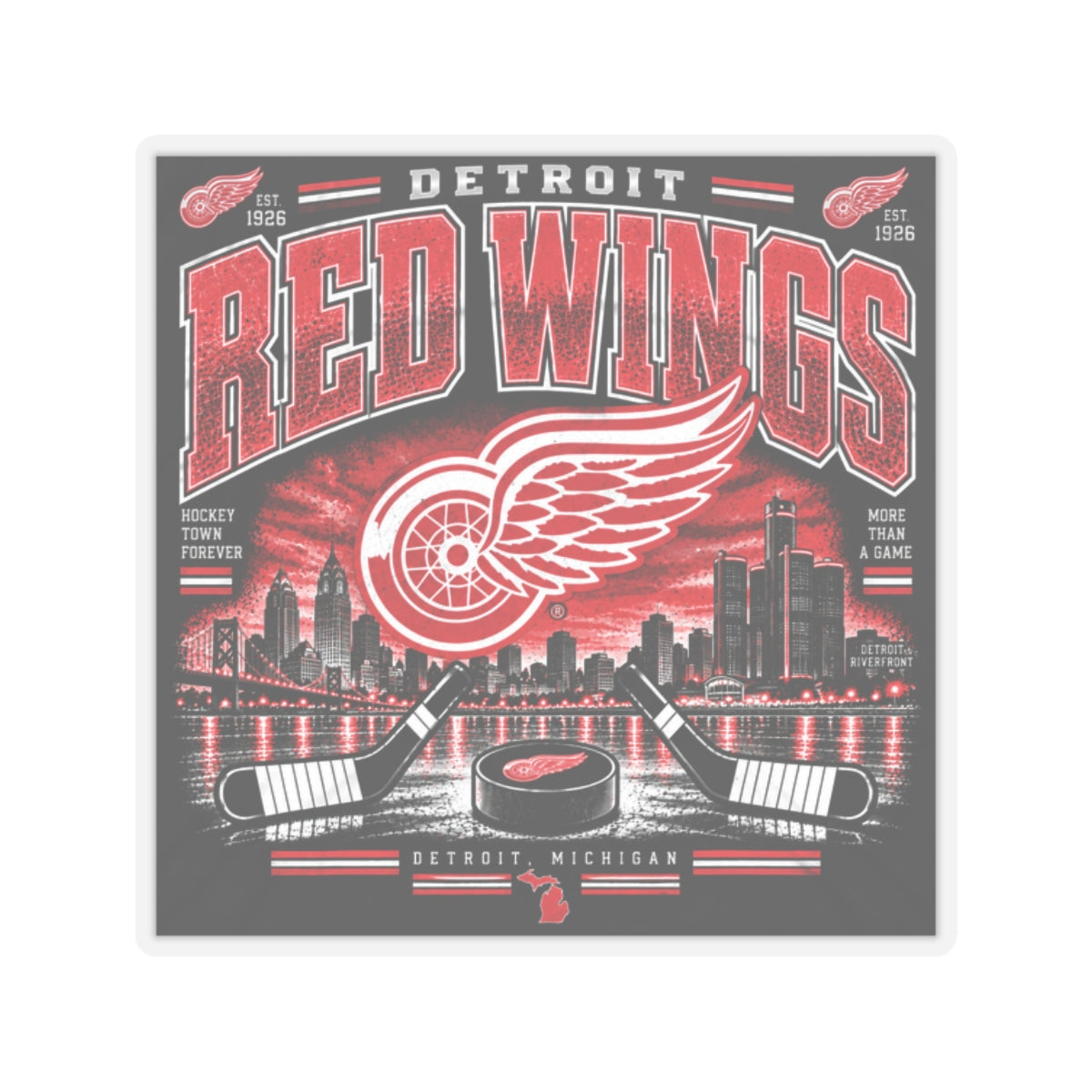 Detroit Red Wings - Kiss-Cut Sticker