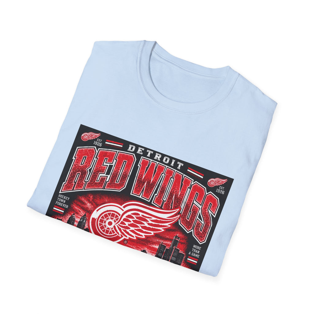 Detroit Red Wings Hockey Skyline - Classic Tee