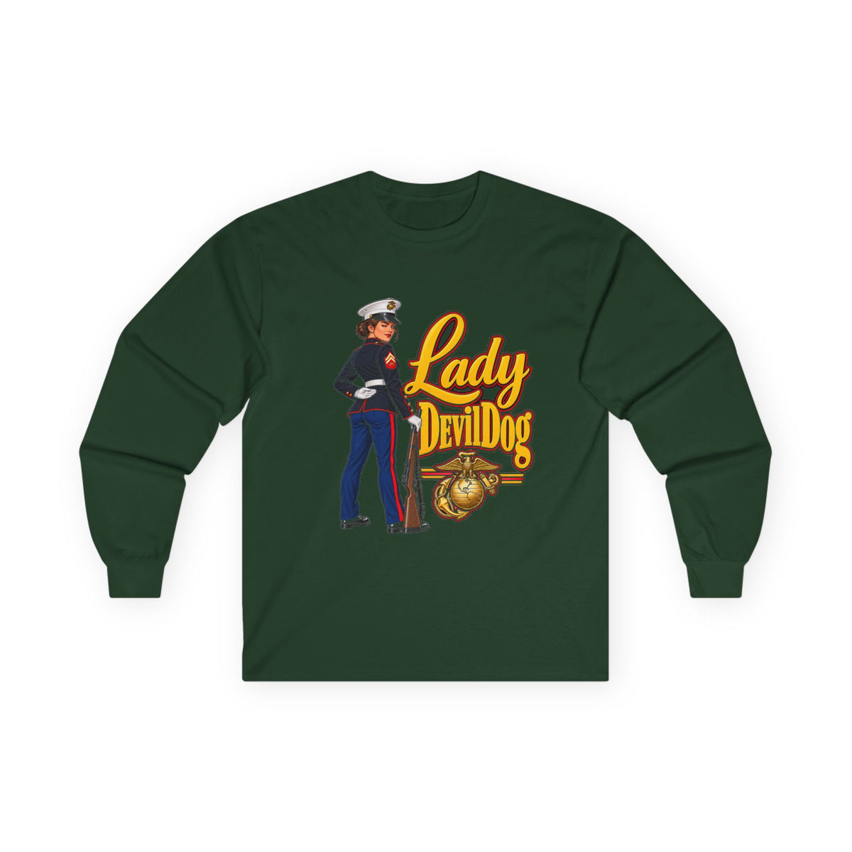 Lady Devil Dog - Unisex Ultra Cotton Long Sleeve Tee