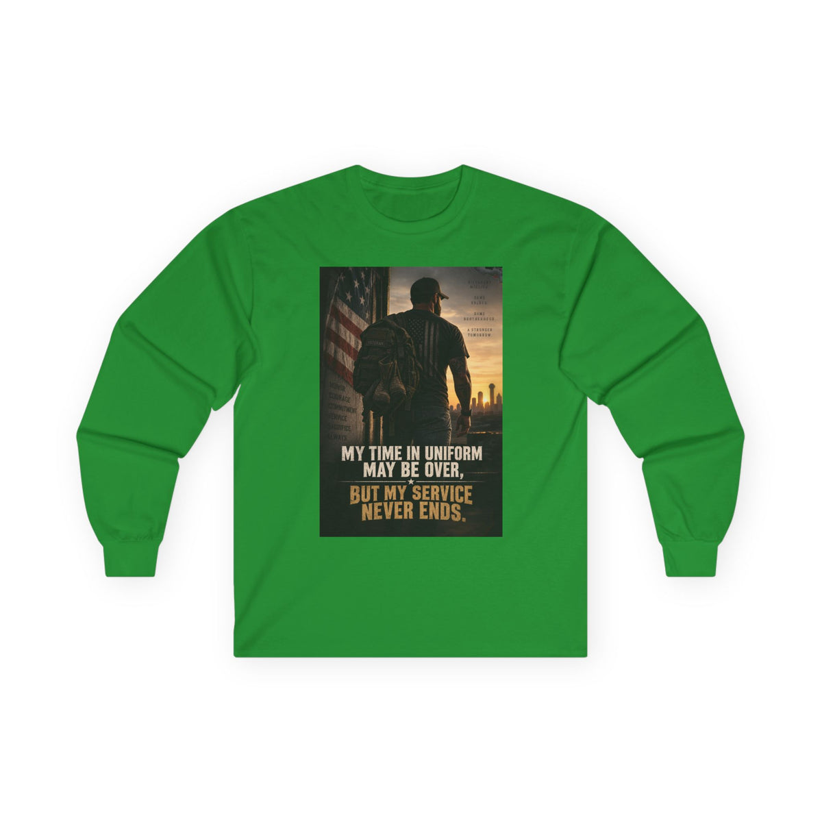 Service Never Ends - Unisex Ultra Cotton Long Sleeve Tee