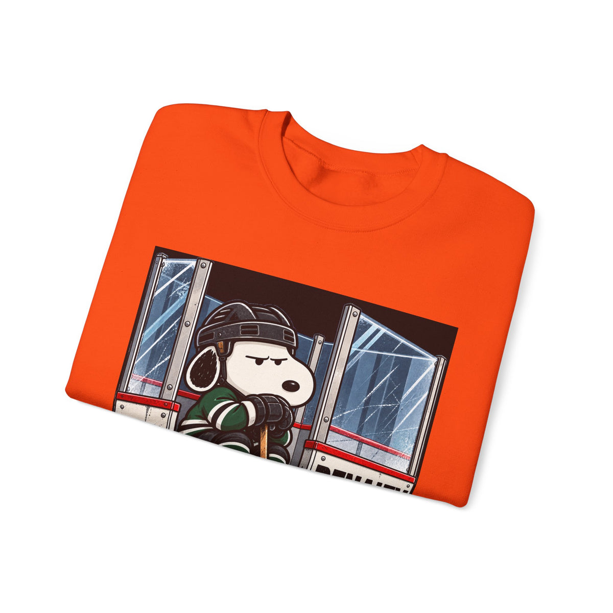 Snoopy Hockey Penalty Box Green - Crewneck Sweatshirt